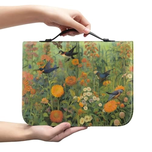 Ceudet Bibeltragetasche für Damen, Sonnenblumen-Design, Mehrzweck-Bibelschutz, leichte Bibelhüllen für Damen, große Größe, Vogel-Gänseblümchen, M Ceudet Bibeltragetasche für Damen, Sonnenblumen-Design, Mehrzweck-Bibelschutz, leichte Bibelhüllen für Damen, große Größe, Vogel-Gänseblümchen, M von Ceudet