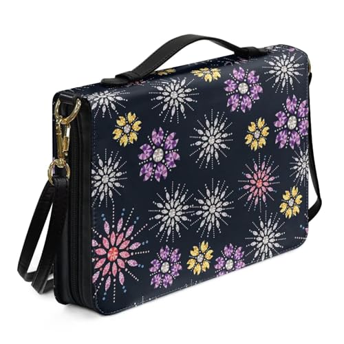 Ceudet Buchhüllen für Bibeln, Bibelhülle, Leder, Western-Bibelhülle, Bibeltasche, Tragetasche für Damen und Herren, Bunte Muster, M Ceudet Buchhüllen für Bibeln, Bibelhülle, Leder, Western-Bibelhülle, Bibeltasche, Tragetasche für Damen und Herren, Bunte Muster, M von Ceudet