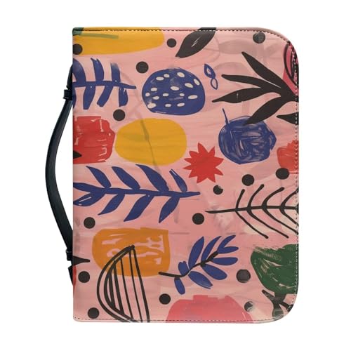 Ceudet Buchumschläge für Hardcover, Bibelhüllen für Damen und Herren, mit Taschen, Leder-Bibelhüllen, Palmwedel, xxl von Ceudet