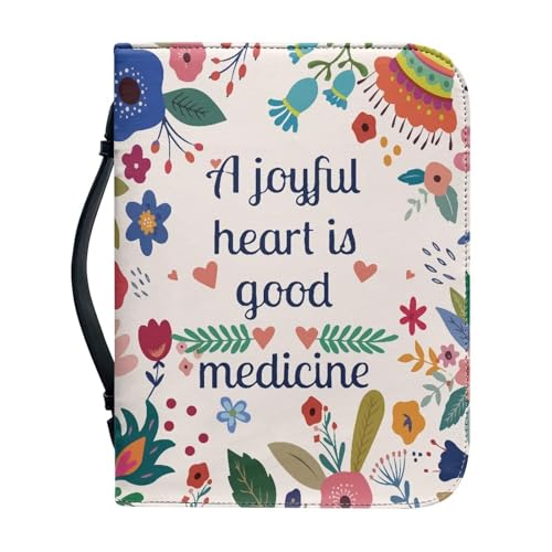 Ceudet Extra große Bibelhülle für Damen und Herren, Leder, mittlere Bibelhülle, Buchumschläge für Bibeln, Love Daisy, xxl von Ceudet