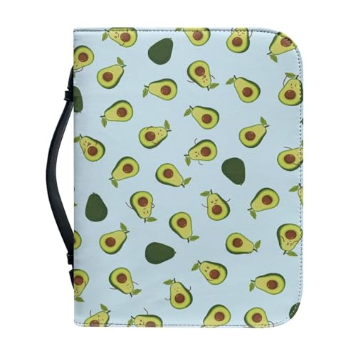 Ceudet Extra große Bibelhülle für Damen und Herren, Leder, mittlere Bibelhülle, Süßer Avocado, xxl von Ceudet