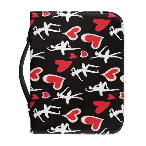 Ceudet Gelbe Bibeltasche, Leder, Grün, Liebe, Bibeltasche für Damen, Herren, Bibelhüllen für Damen, PU-Leder, Bibelhülle mit Reißverschluss, große Bibel-Tragetasche, passend für Bibelhalter, Tasche von Ceudet