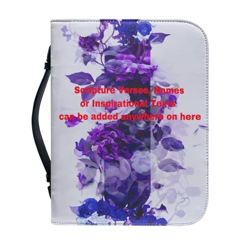 Ceudet Individuelle Bibelhülle für Frauen – stilvolle personalisierte Bibelhülle mit Griffen – Bibeltaschen-Journal-Hülle, Namen hinzufügen, Schriften, inspirierende Texte, individuelles florales Ceudet Individuelle Bibelhülle für Frauen – stilvolle personalisierte Bibelhülle mit Griffen – Bibeltaschen-Journal-Hülle, Namen hinzufügen, Schriften, inspirierende Texte, individuelles florales von Ceudet