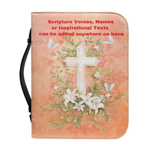 Ceudet Individuelle Bibelhülle für Frauen – stilvolle personalisierte Bibelhülle mit Griffen – Bibeltaschen-Journal-Hülle, Namen hinzufügen, Schriften, inspirierende Texte, individuelles florales Ceudet Individuelle Bibelhülle für Frauen – stilvolle personalisierte Bibelhülle mit Griffen – Bibeltaschen-Journal-Hülle, Namen hinzufügen, Schriften, inspirierende Texte, individuelles florales von Ceudet