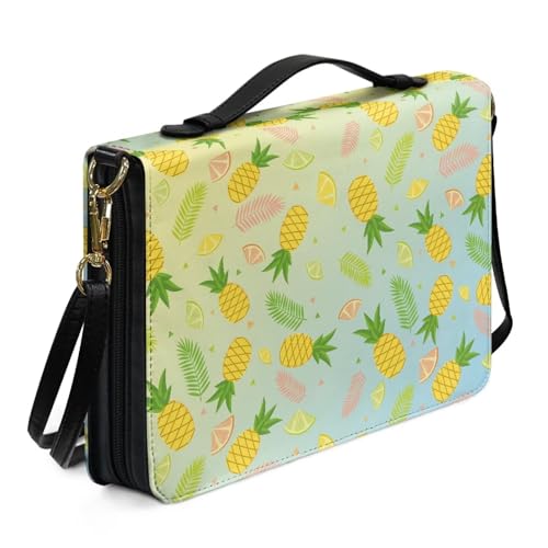 Ceudet Personalisierte Bibelhüllen für Damen, Herren, Bibelzubehör, Damen, Herren, Kinder, Bibelhüllen für Mädchen und Jungen, Ananas, L von Ceudet