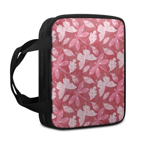 Ceudet Personalisierte Bibelhüllen für Damen, Herren, Kinder, Bibelhülle, Bibeltaschen für Damen und Herren, Rosa Schmetterling 01, Einheitsgröße von Ceudet