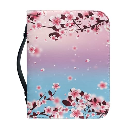 Ceudet Schutzhülle für Damen, Leder, wasserdicht, mit Lesezeichen, Bibel mit Griff, Farbverlauf, L von Ceudet