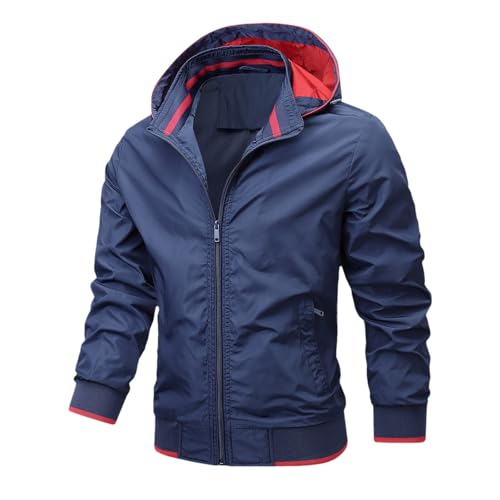 Cexiakong Herren Outdoor Wanderjacke Freizeit Wandern Jacke Coat Softshelljacken Kapuze Winddicht Wasserdicht Funktionsjacke Training von Cexiakong
