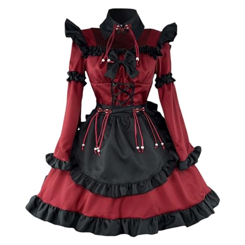 Damen Lolita Dress Kawaii Maid Rock Lolita Kleid DienstGirl Rock Cute Maid Dress Halloween Fasching Karneval Maid Party Lolita Clothes Teenager Girl Karneval Party Club Damen Lolita Dress Kawaii Maid Rock Lolita Kleid DienstGirl Rock Cute Maid Dress Halloween Fasching Karneval Maid Party Lolita Clothes Teenager Girl Karneval Party Club von Cexiakong