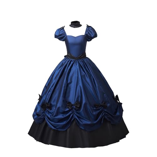 Damen Mittelalter Kleidung Renaissance Prinzessin Kleider Barock Rokoko Kleidung Lolita Viktorianisches Königin Maxikleider Elegant Abendkleider Cocktailkleid Party A Linie Kleid von Cexiakong