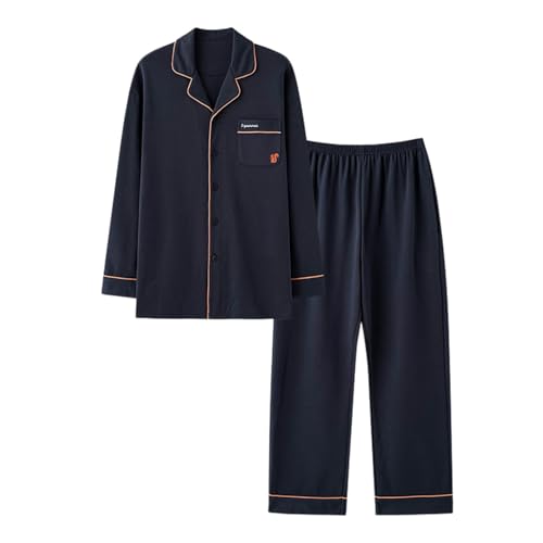 Plus Dicke Hausanzug Herren Gefüttert Warme Flauschig Jogginganzug Herren Fleece Kuschelig Freizeitanzug Warm Schlafanzug Flanell-Kuschelanzug Flauschig 2 Teilig Teddy-Fleece Trainingsanzug Thermo von Cexiakong