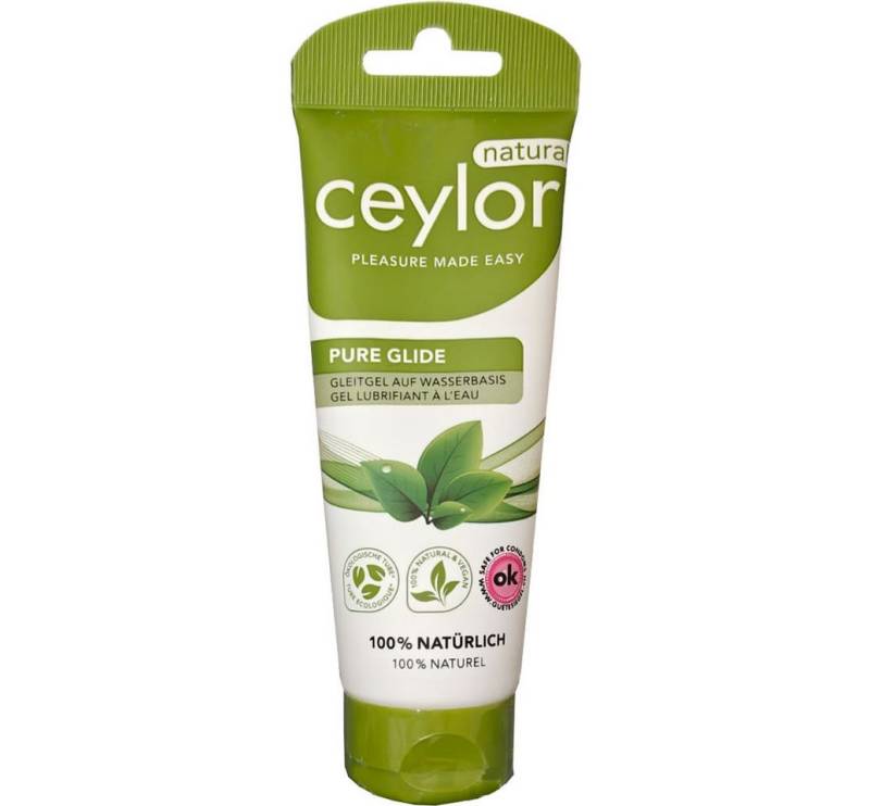 Ceylor Gleitgel Pure Glide (natürliches Gleitgel), Tube mit 100ml, 1-tlg., 100% natürliche Inhaltsstoffe, in ökologischer Verpackung von Ceylor