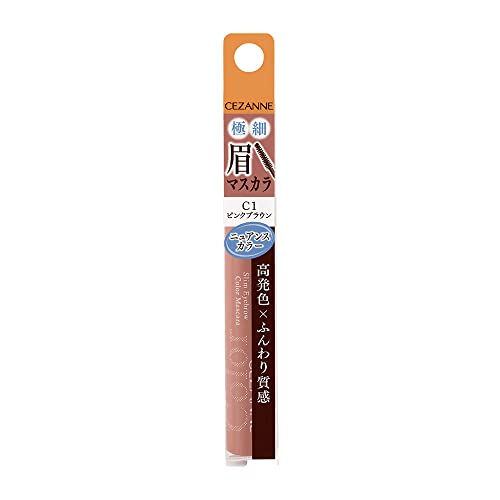 Cezanne Slim Eyebrow Color Mascara - C1 Pink Brown von Cezanne