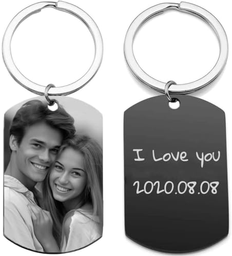 Cezool schlüsselanhänger personalisiert mit foto，schlüsselanhänger mit gravur，autospiegel anhänger，personalisierte geschenke von Cezool