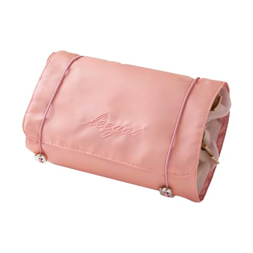 Cfiriec Modische wasserdichte Make-up-Tasche mit großem Fassungsvermögen, Reise-Make-up-Tasche für Damen und Mädchen, Pink, modisch von Cfiriec