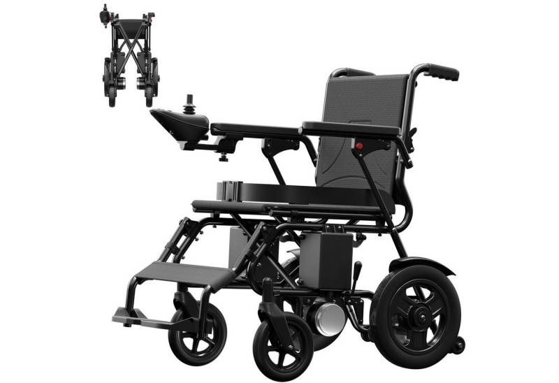 ChaCool Elektrorollstuhl Rollstuhl Faltbar Leicht Maximale Tragfähigkeit 100 kg, 2x250W, 6,00 km/h E-Rollstuhl von ChaCool