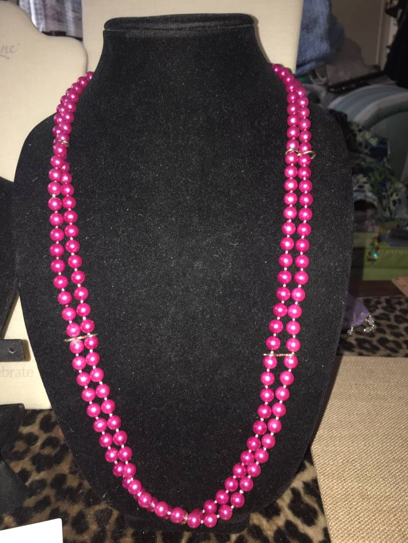 Vintage Rosen Perlen Gürtel Oder Halskette von ChaDavidVintage