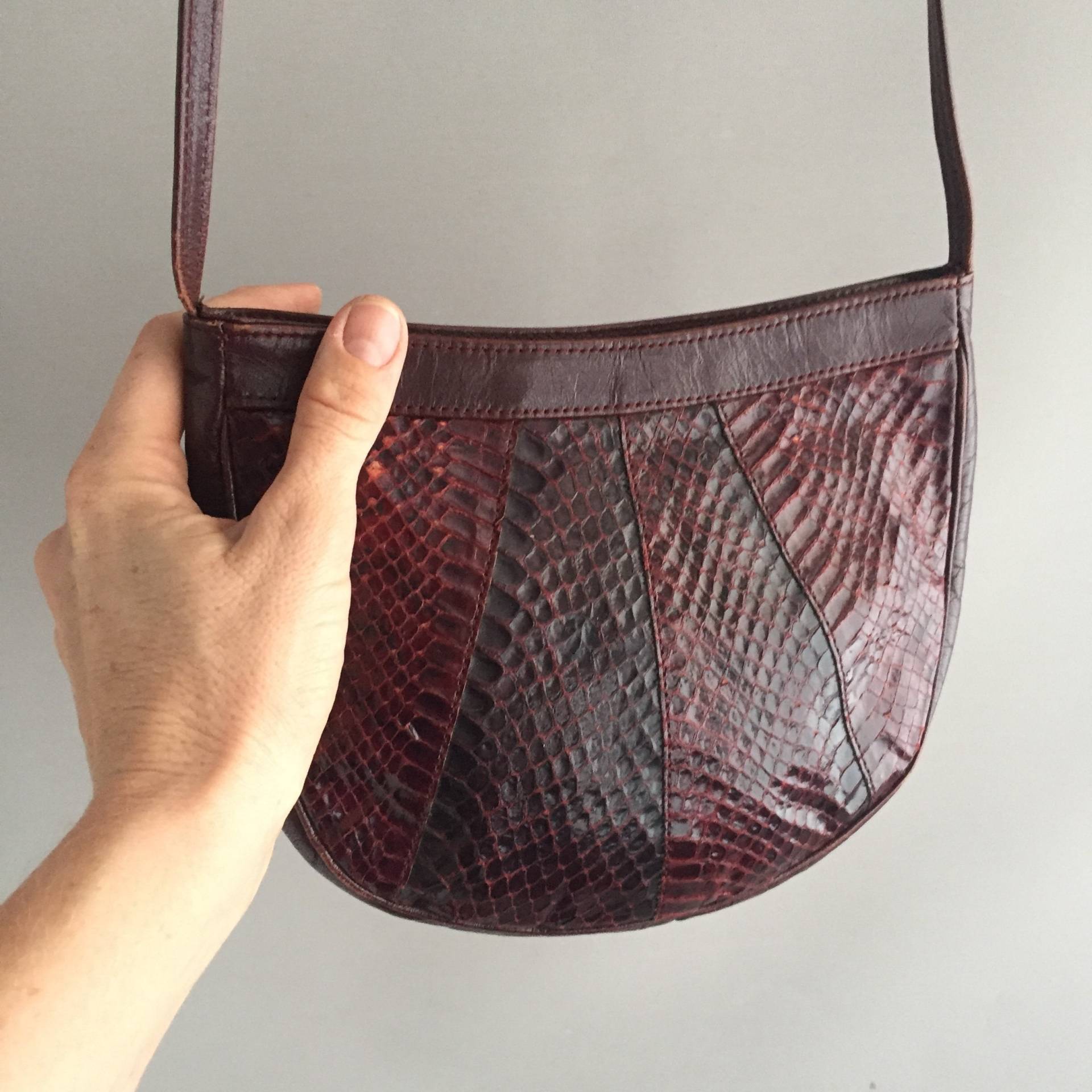 1970Er Jahre Schlange Haut Disko Tasche 1970Er Jahre Schlange Haut Disko Tasche von ChachachaCo