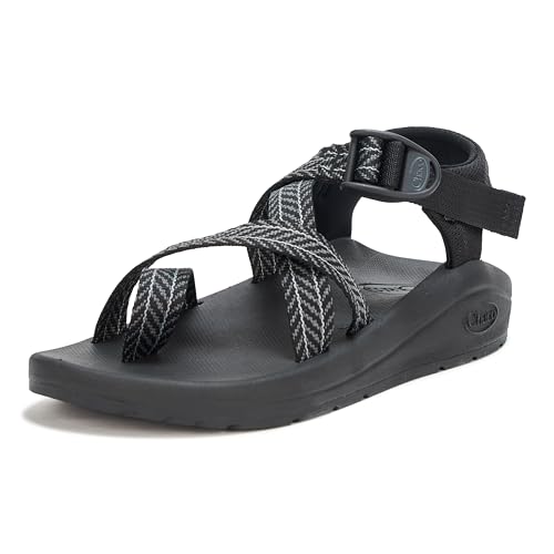 Chaco Damen Cushz Toe-Loop Sandalen, Frond Black, 37 EU von Chaco