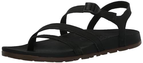 Chaco Damen Lowdown Leather Strappy Sandale, Schwarz, 38 EU von Chaco