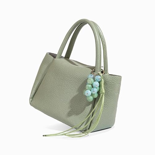 Designer-Geldbörse aus echtem Leder, Luxus-Handtaschen für Damen, mit Tragegriff oben, mit Tasche, Charms, Umhängetasche, Grün Designer-Geldbörse aus echtem Leder, Luxus-Handtaschen für Damen, mit Tragegriff oben, mit Tasche, Charms, Umhängetasche, Grün von Chageempb