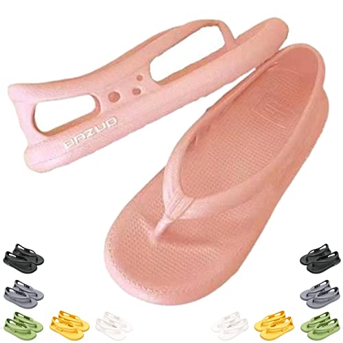 Chagoo Bazuo-Sandalen, Sommer-Unisex-Komfort-Flip-Flops, rutschfeste Bazuo-Slides mit dicken Sohlen (Rosa, adult, women, numeric_38, numeric_range, eu_footwear_size_system, numeric_39, medium) von Chagoo