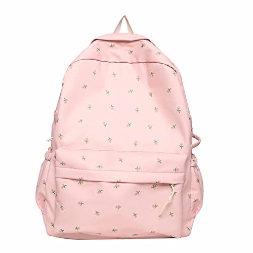 Chagoo Cute Kawaii Backpack Floral Backpack Coquette Backpack Floral Printed Kawaii Backpack for Women (B) von Chagoo