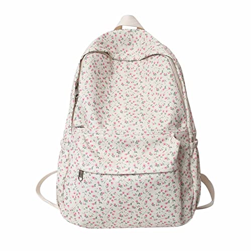 Chagoo Cute Kawaii Backpack Floral Backpack Coquette Backpack Floral Printed Kawaii Backpack for Women (E) von Chagoo