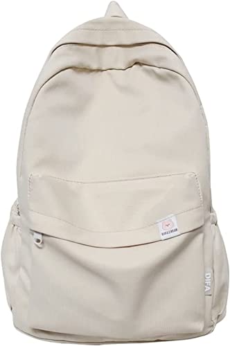 Chagoo Salbeigrüner Rucksack für die Schule, Rucksack-Ästhetik für Teenager-Mädchen, Freizeitrucksack mit großem Fassungsvermögen, Kawaii-Rucksack (White) von Chagoo