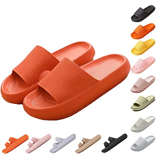 Chagoo Wolkenschuhe Damen, Wolken Schlappen Damen Und Herren, Weiche Schlappen Damen Original (Orange, Adult, Women, Numeric_38, Numeric_Range, eu_Footwear_Size_System, Numeric_39, medium) von Chagoo