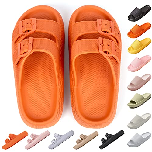 Chagoo Wolkenschuhe Damen, Wolken Schlappen Damen Und Herren, Weiche Schlappen Damen Original (Schnallen Orange, Adult, Women, Numeric_38, Numeric_Range, eu_Footwear_Size_System, Numeric_39, medium) von Chagoo