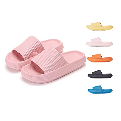 Cosyslides Wolkenslipper Original, Cozislides Original Superweiche Hausschuhe, Thick Sole Non Slip Quick Dry Shower Pillow Slippers (36/37 EU, Pink) von Chagoo