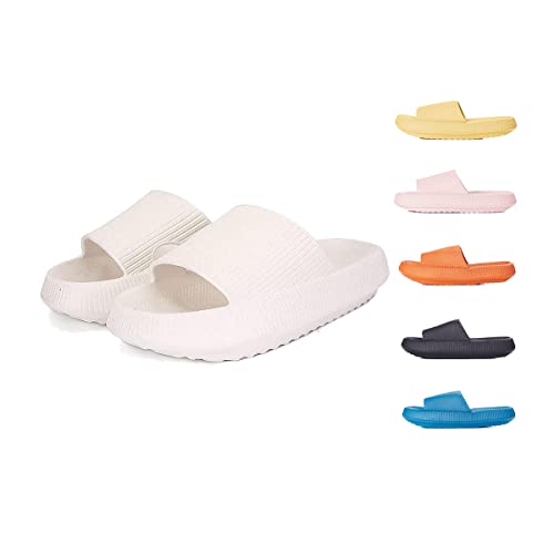 Cosyslides Wolkenslipper Original, Cozislides Original Superweiche Hausschuhe, Thick Sole Non Slip Quick Dry Shower Pillow Slippers (38/39 EU, White) von Chagoo