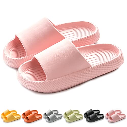 Chagoo Cozislides Original, Super Soft Home Slippers Non-slip, Unisex Thick Sole Quick-drying Open Toe Style Slippers(Rosa 2103,36/37) von Chagoo