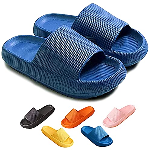 Chagoo Cozislides Original, Super Soft Home Slippers Non-slip, Unisex Thick Sole Quick-drying Open Toe Style Slippers (Blue, 38/39, numeric_38) von Chagoo