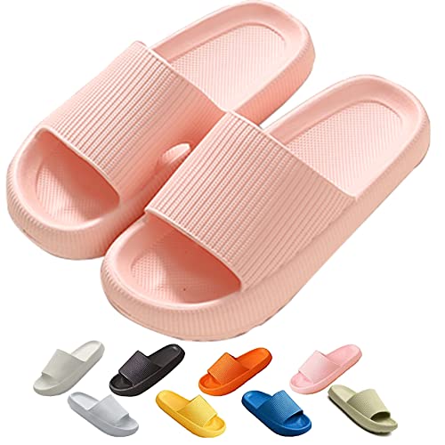 Chagoo Cozislides Original, Super Soft Home Slippers Non-slip, Unisex Thick Sole Quick-drying Open Toe Style Slippers (Pink, 40/41, numeric_40) von Chagoo