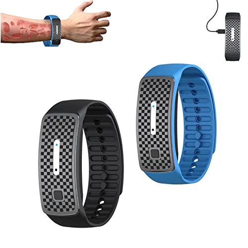 Matteo Ultrasonic Body Shape Wristband, Ultrasonic Body Shape Wristband Pro, Lymph Drainage Magnetic Bracelet for All Men and Women (Black+Blue) von Chagoo