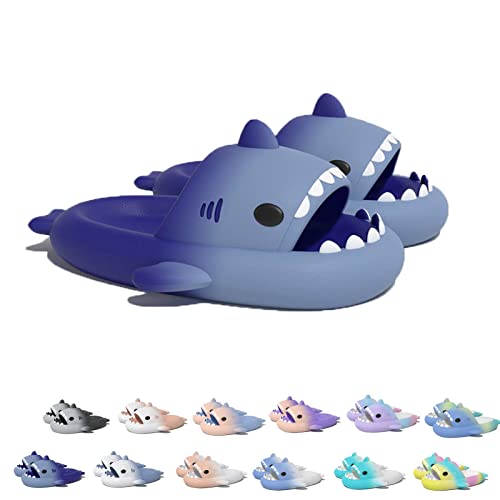 Sharky Chanclas,Cloud Shark Slides Hausschuhe Badepantoffeln Unisex süße Hai-Hausschuhe (Gradient Blue, adult, women, numeric_38, numeric_range, eu_footwear_size_system, numeric_39, medium) von Chagoo