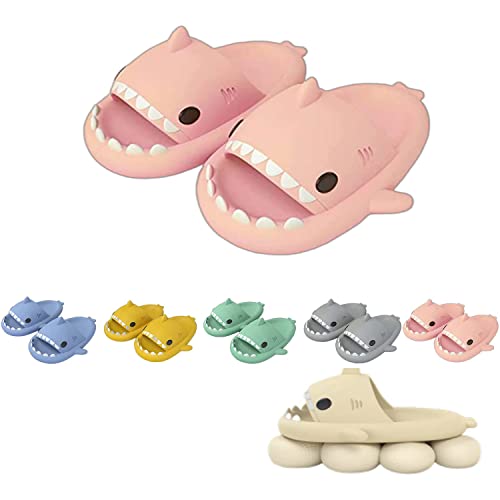 Sharky Chanclas,Cloud Shark Slides Hausschuhe Badepantoffeln Unisex süße Hai-Hausschuhe (Pink, adult, women, numeric_38, numeric_range, eu_footwear_size_system, numeric_39, medium) von Chagoo