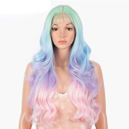 13 * 4 Zoll handgewebte vordere Spitzeperücke langes lockiges Haar Sexy Damen Kopfbedeckungen Pendler Shopping Trend Perücke Geschenk (Color : 11, Size : 13inch) von ChaiRy