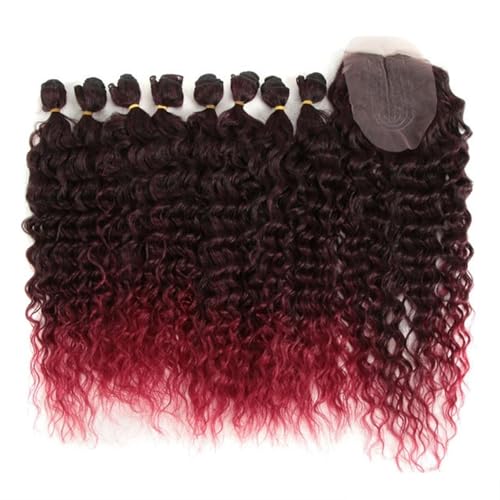 Frauen Kleine Welle Lockiges Haar Chemiefaser Uhrwerk Langes Lockiges Haar Set Perücken Pendler Shopping Trend Perücke Geschenk (Color : 6, Size : 1) von ChaiRy