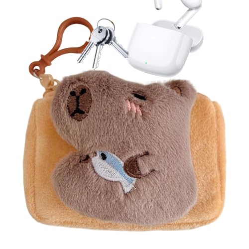 Chaies Capybara-Geldbörse, Capybara-Münzbeutel | Entzückende Capybara-Kuscheltier-Geldbörse - Stilvolle kleine Tier-Münztasche, Capybara-Plüsch-Freizeittasche, Handtasche-Münztasche, von Chaies