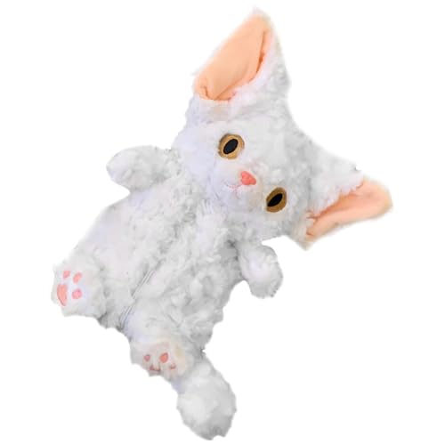 Chaies Katzen-Bleistiftbeutel, Kätzchen-Bleistiftbox,Plüsch-Federmäppchen mit großem Fassungsvermögen | Niedliches Federmäppchen, Katzen-Federmäppchen, großes Federmäppchen, Schulbedarf für Teenager von Chaies