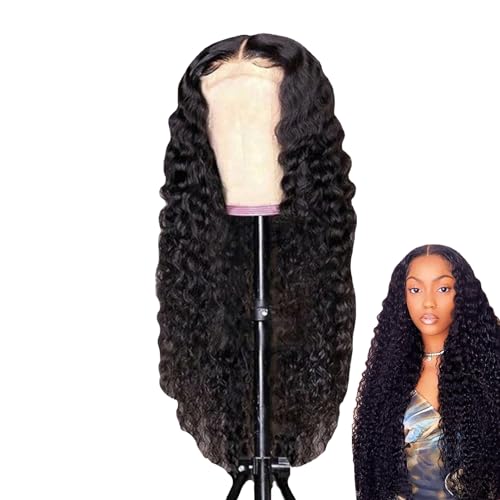 Chaies Lockige Echthaar-Perücke, gewellte Spitzen-Perücke, HD-Spitzenfront-Perücke, 150 % Echthaar, hohe Dichte für Frauen, Spitzen-Perücke, Linie von Chaies