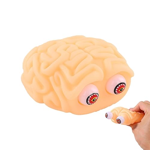 Lustiges Kneifspielzeug,Gehirnförmiges Quetschspielzeug - Weiches und tragbares sensorisches Zappelspielzeug in Gehirnform für Kinder, Kinder und Erwachsene Chaies von Chaies