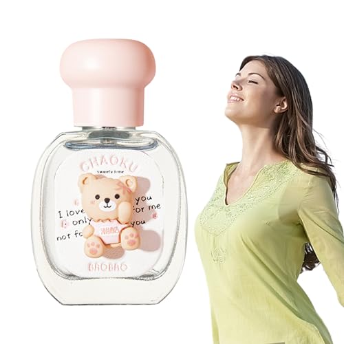 Trendiges Parfüm - 25 ml transparentes Blumenparfü in Bärenform mit fruchtigem Blumenduft,Langlebiges Parfümspray für den Alltag, den Abend und besondere Anlässe Chaies von Chaies