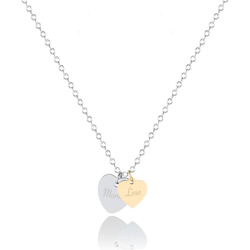 Valencia Kette Herz Anhänger Mit Gravur | Mutter Kind Paar Schmuck Persönliche Geschenke von ChainAndStory