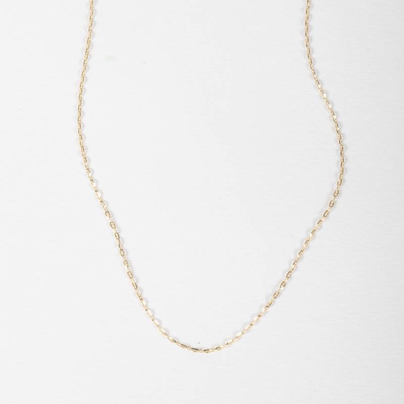 14K Solid Gold Dünne Ankerkette, Zarte Flache Mariner Kette, Diamant Geschnitten Kettenhalskette, Glänzende Glitzerkettenhalskette, Gourmet 14K Solid Gold Dünne Ankerkette, Zarte Flache Mariner Kette, Diamant Geschnitten Kettenhalskette, Glänzende Glitzerkettenhalskette, Gourmet von ChainJewelryME