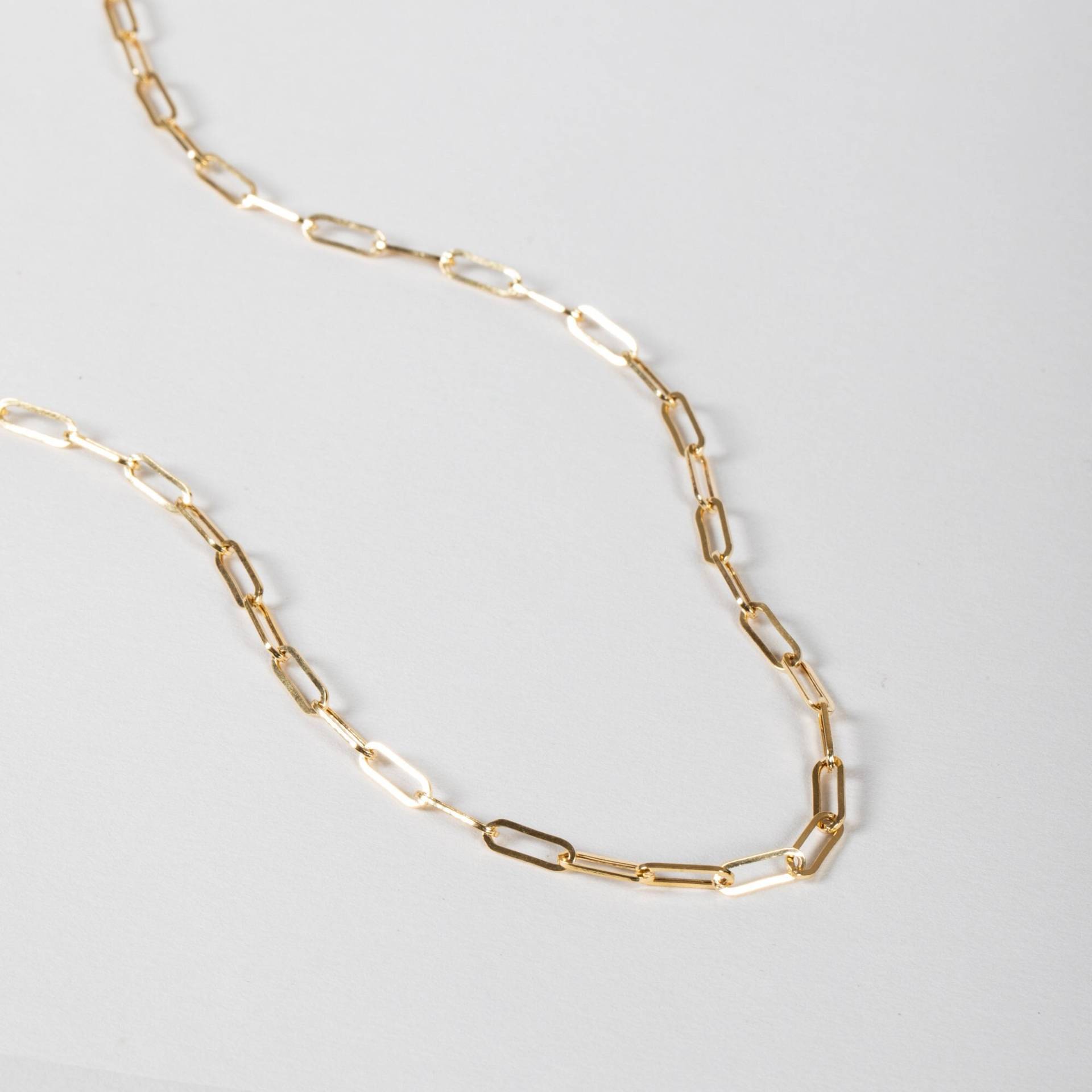 3.30 Mm Büroklammer Kette Halskette Armband, 14K Solid Gold Damen Kette, Layering Rechteck Für Frauen, Geschenk Sie 3.30 Mm Büroklammer Kette Halskette Armband, 14K Solid Gold Damen Kette, Layering Rechteck Für Frauen, Geschenk Sie von ChainJewelryME
