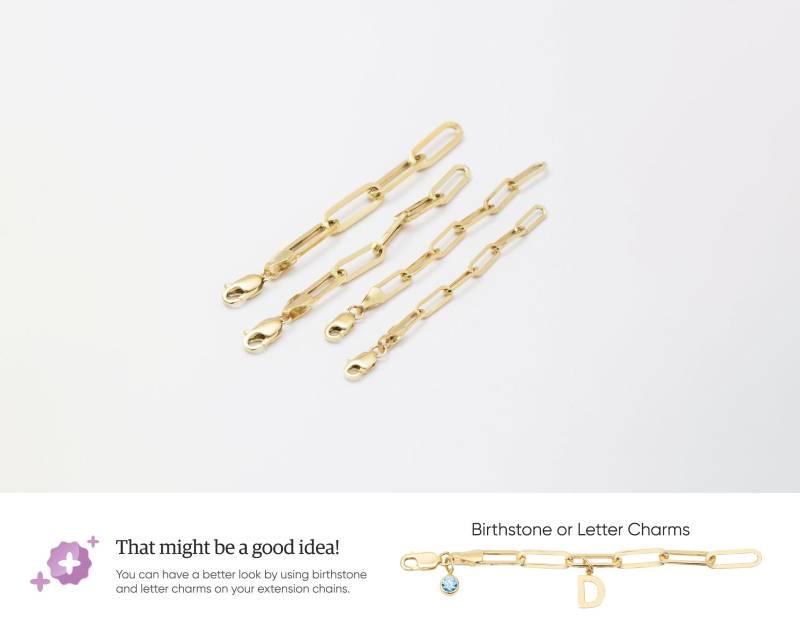 Büroklammer Verlängerungskette Aus 14K Echtgold, Längliche Gliederkette, Verlängerungskette, Rechteckige Offene Glieder, Zierliche Kette Büroklammer Verlängerungskette Aus 14K Echtgold, Längliche Gliederkette, Verlängerungskette, Rechteckige Offene Glieder, Zierliche Kette von ChainJewelryME